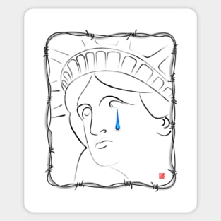 Statue Of Liberty Cries Sticker